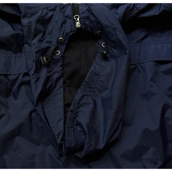 Vintage Y2K Foot Locker Navy Blue Full Zip Windbreaker Men's Large Referee Logo - Picture 6 of 6